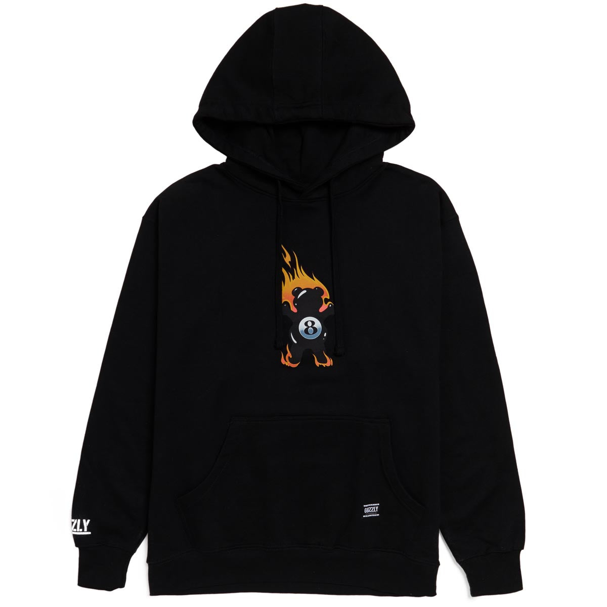 Grizzly Behind The 8Ball Hoodie - Black image 1