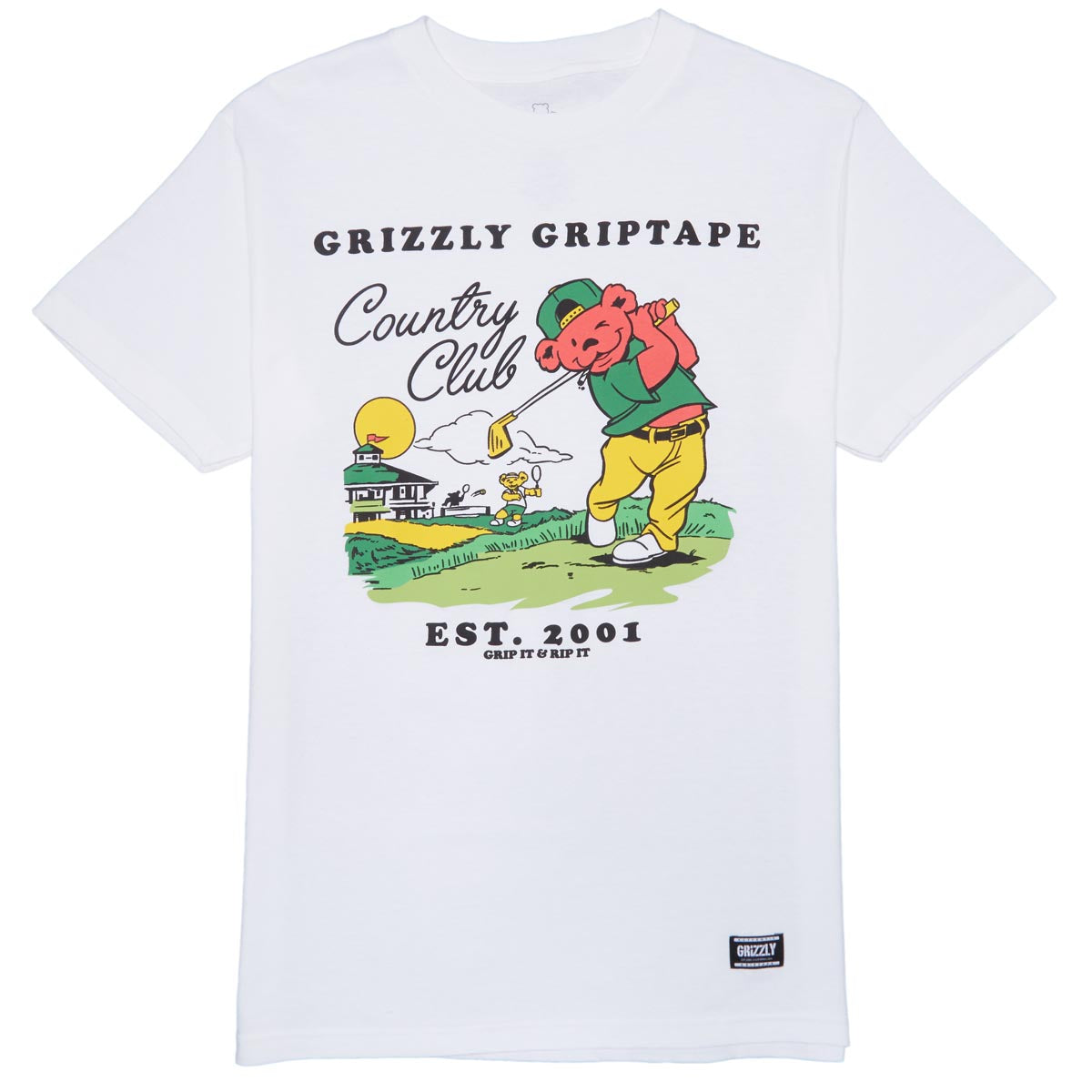 Grizzly Back Nine T-Shirt - White image 1