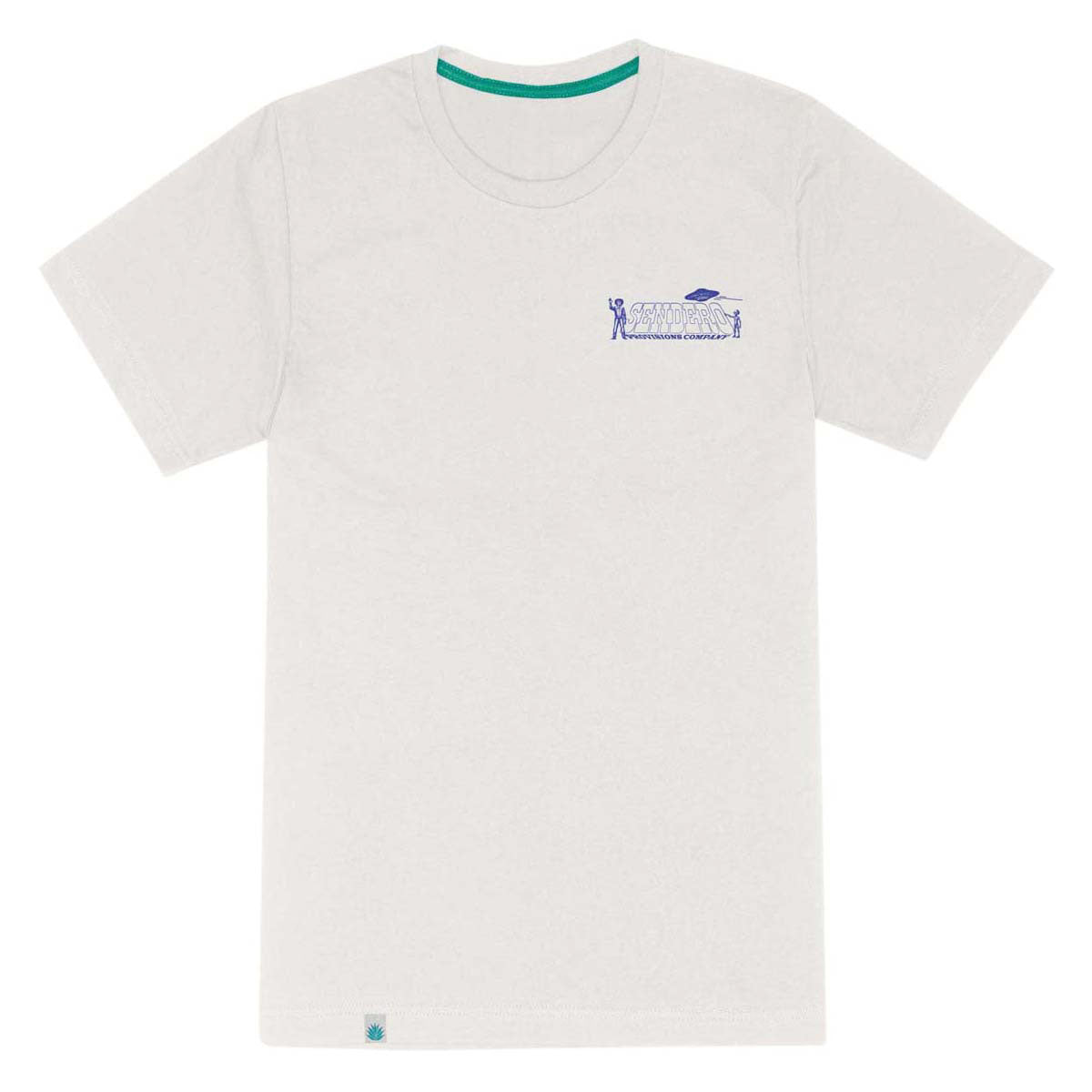 Sendero Cowboy Lift Off T-Shirt - Vintage White/Navy image 1