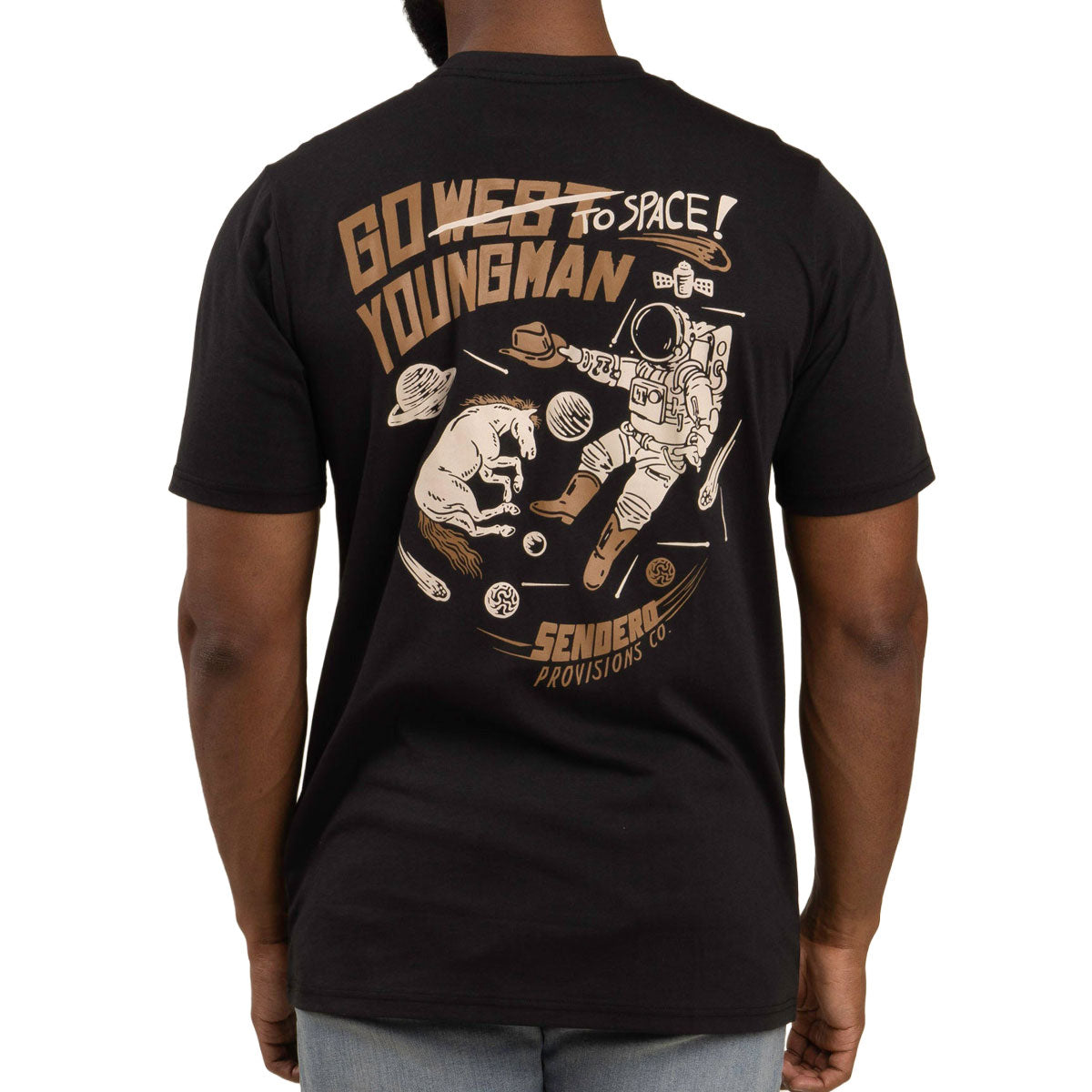 Sendero To Space T-Shirt - Black image 4