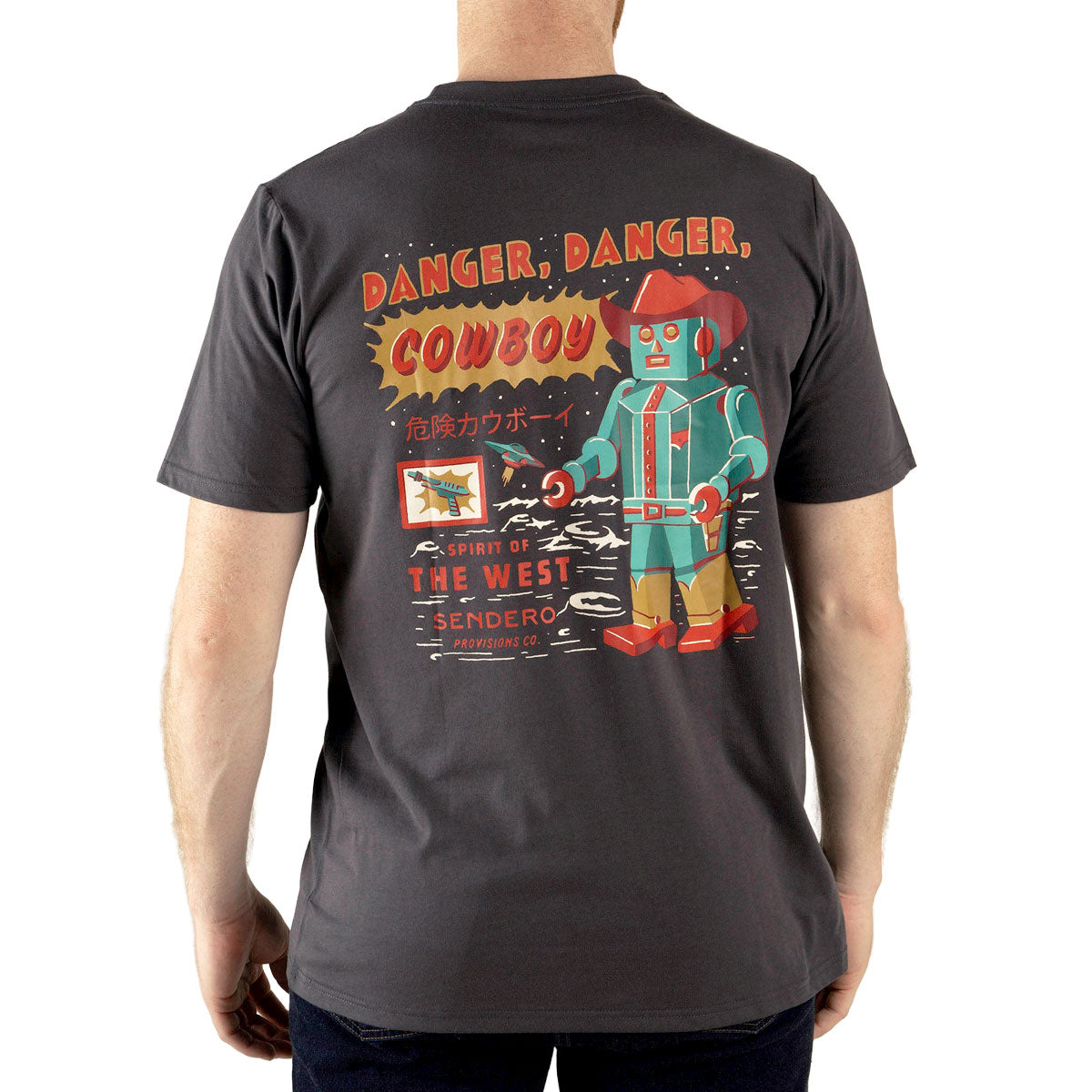 Sendero Danger Cowboy T-Shirt - Vintage Black image 3