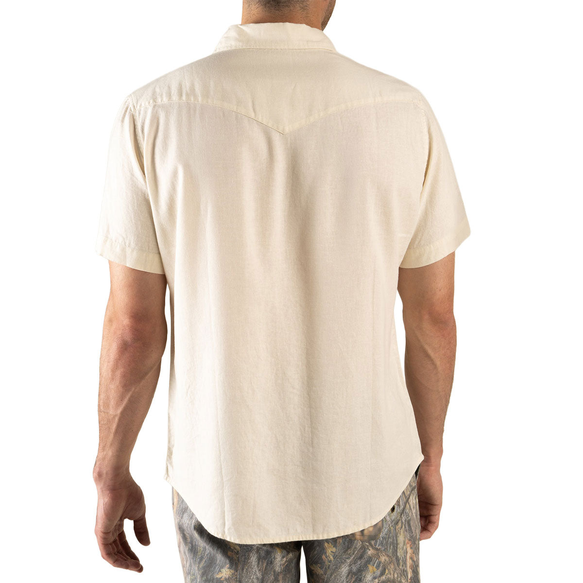 Sendero The Wyatt Pearl Snap Solid Shirt - Antique White image 3