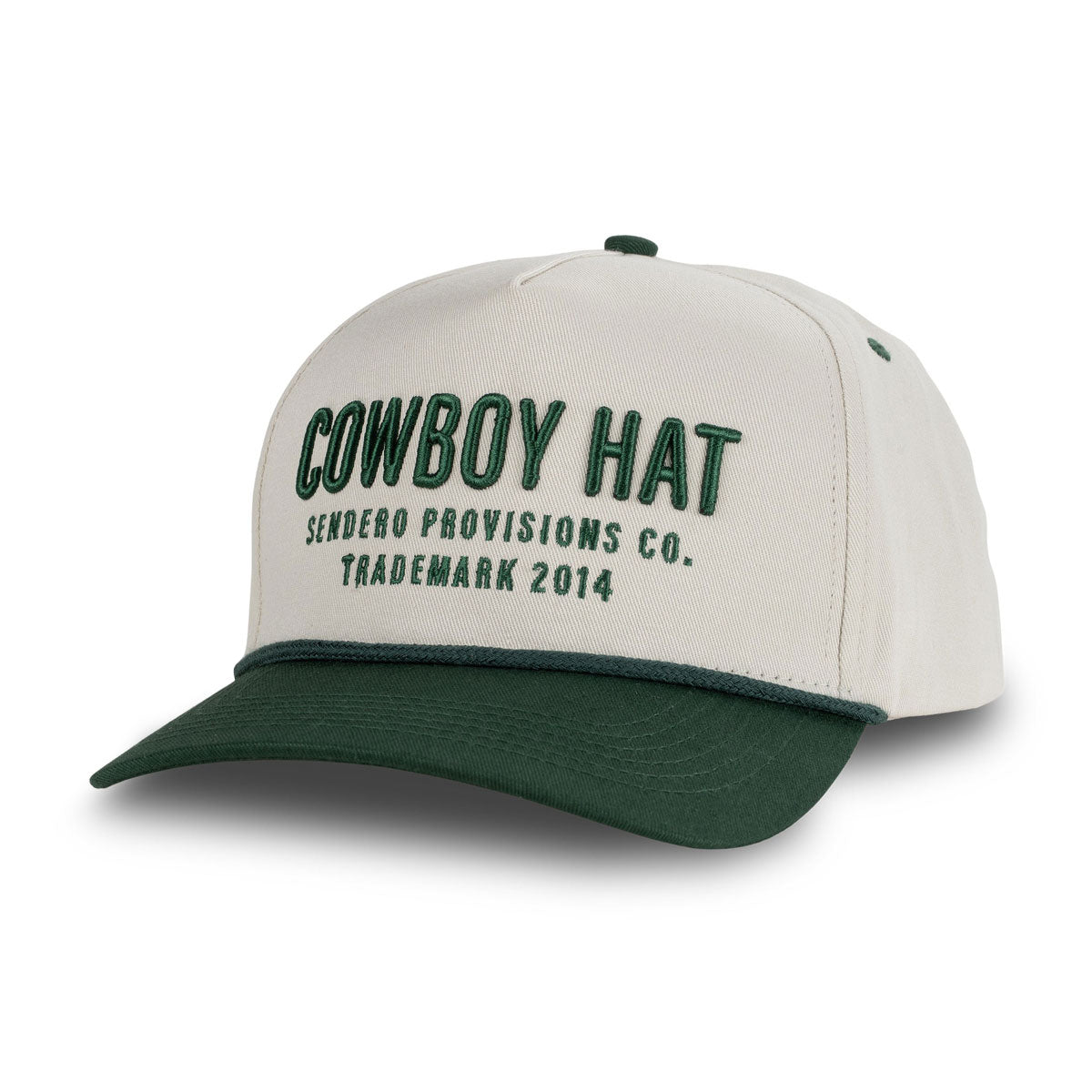 Sendero Cowboy Hat - Cream/Green image 1