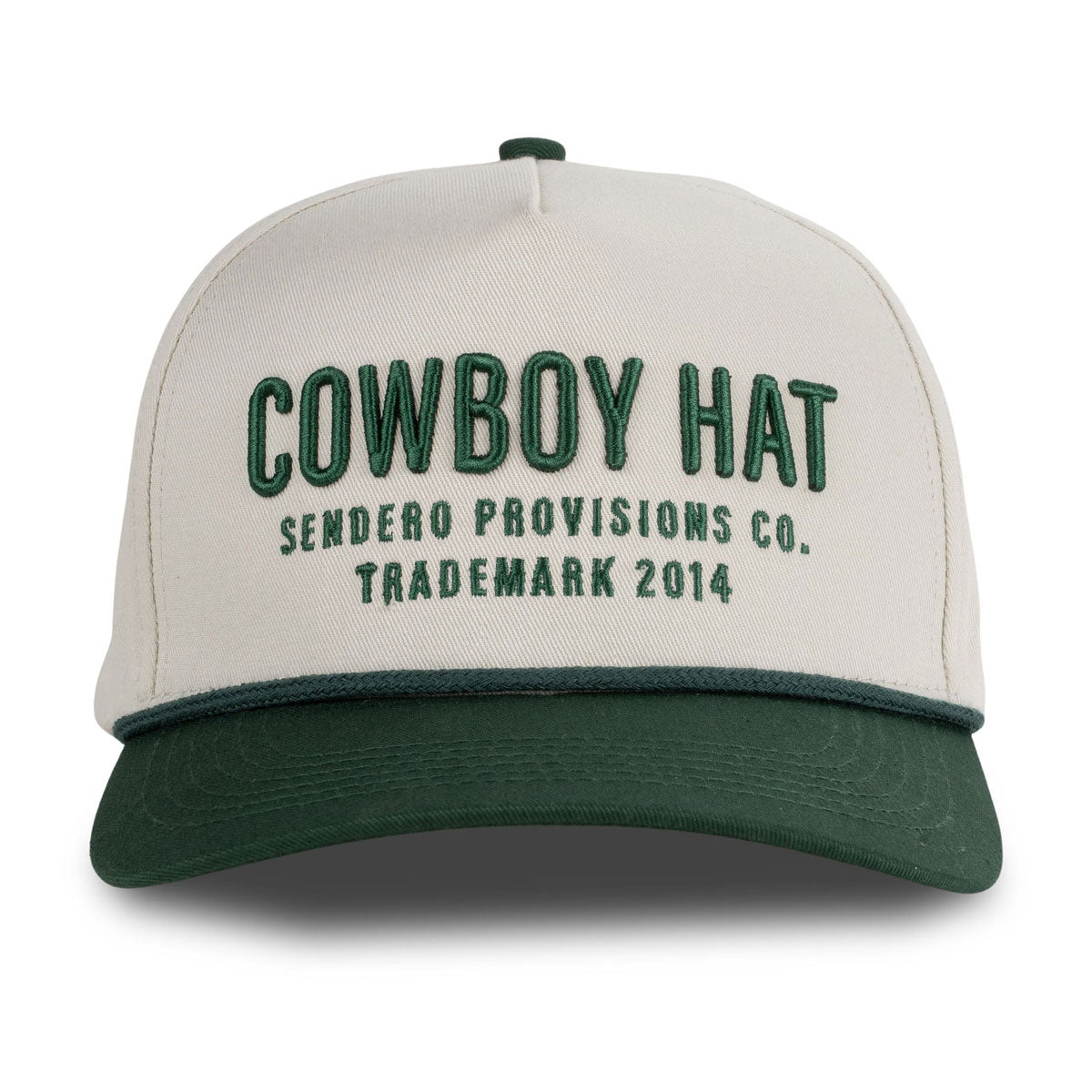 Sendero Cowboy Hat - Cream/Green image 3