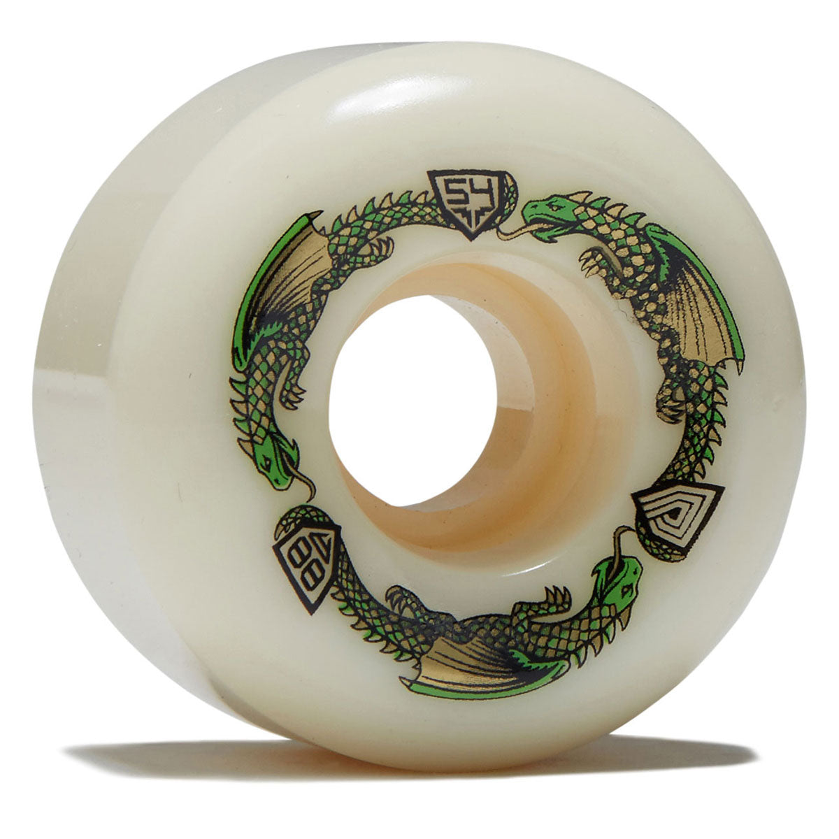 Powell-Peralta Dragon Formula 88a A2 Skateboard Wheels - Off White II - 54mm image 1