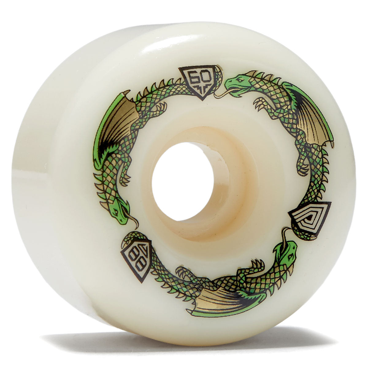 Powell-Peralta Dragon Formula 88a BOM Skateboard Wheels - Off White II - 60mm image 1