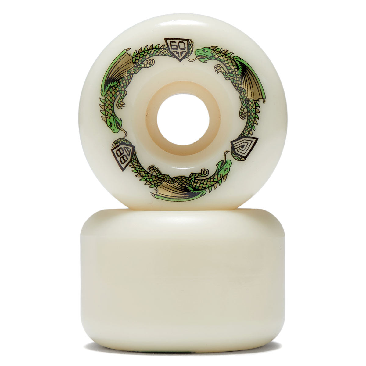 Powell-Peralta Dragon Formula 88a BOM Skateboard Wheels - Off White II - 60mm image 2