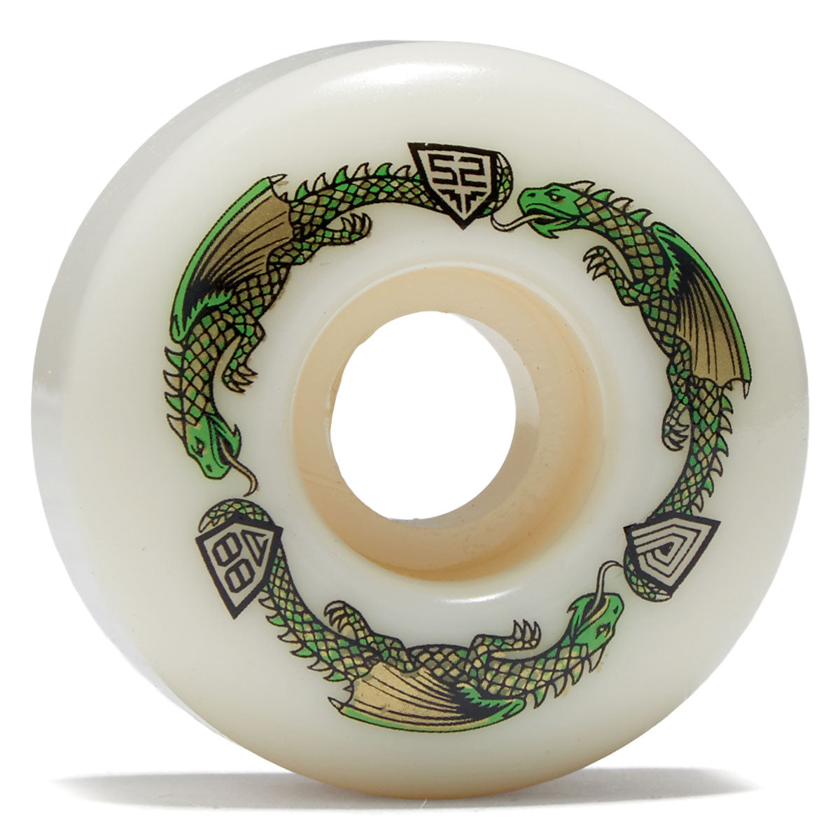 Powell-Peralta Dragon Formula 88a V1 Skateboard Wheels - Off White - 52mm image 1