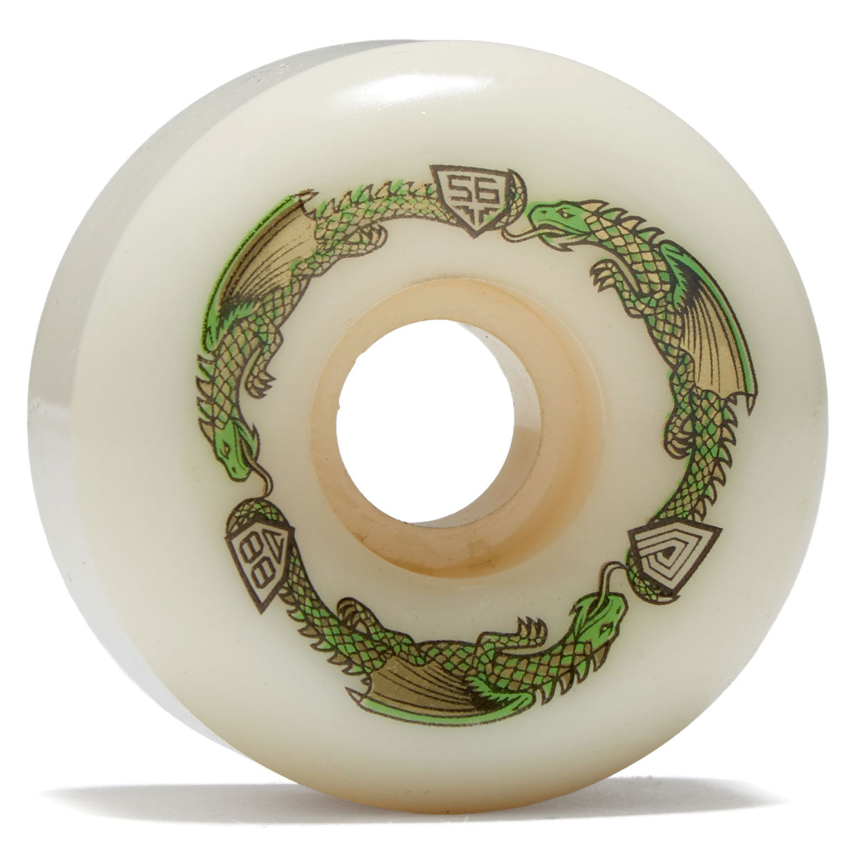 Powell-Peralta Dragon Formula 88a V6 Skateboard Wheels - Off White - 56mm image 1
