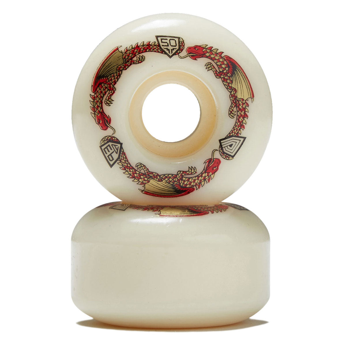 Powell-Peralta Dragon Formula 93a V1 Skateboard Wheels - Off White - 50mm image 2
