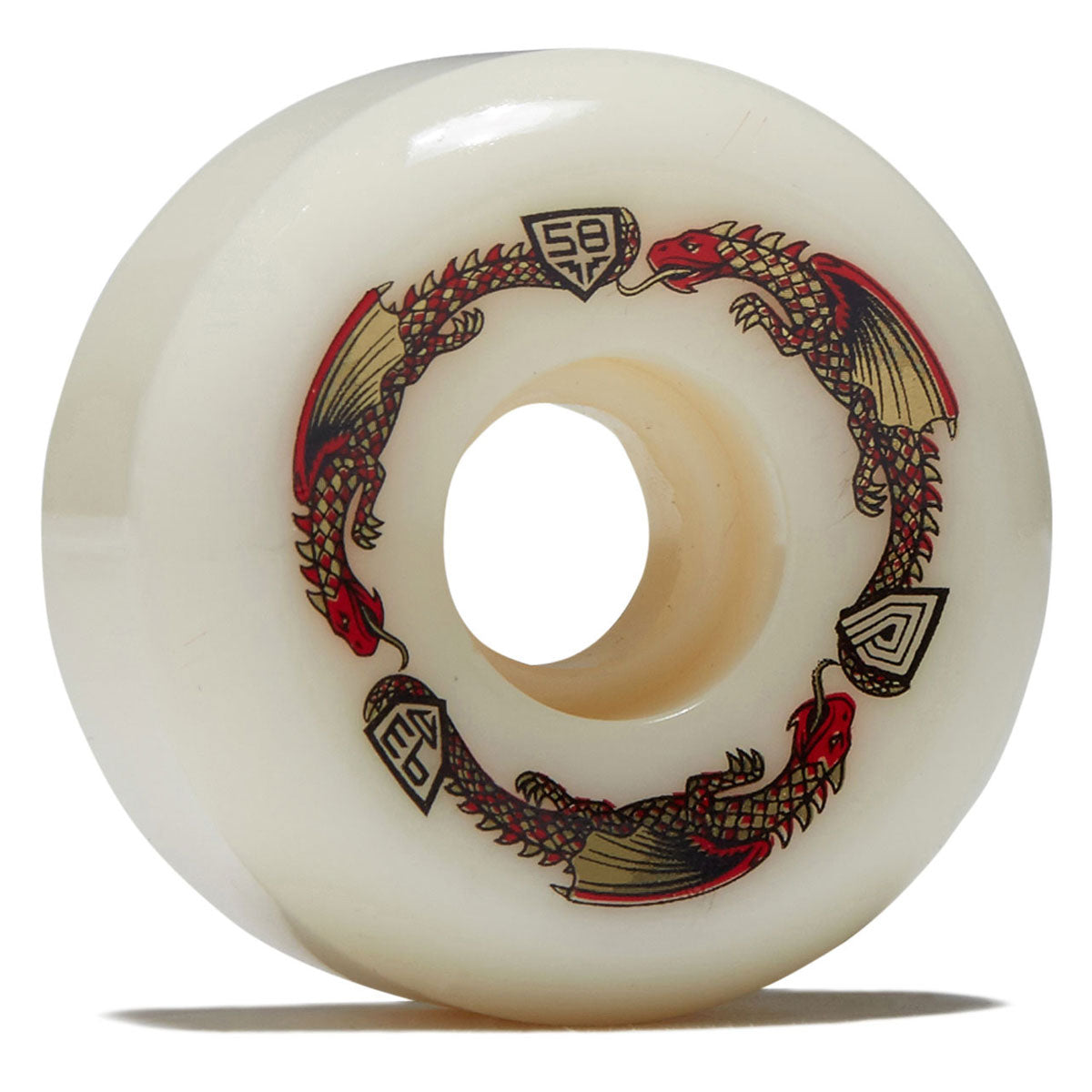 Powell-Peralta Dragon Formula 93a RB2 Skateboard Wheels - Off White - 58mm image 1