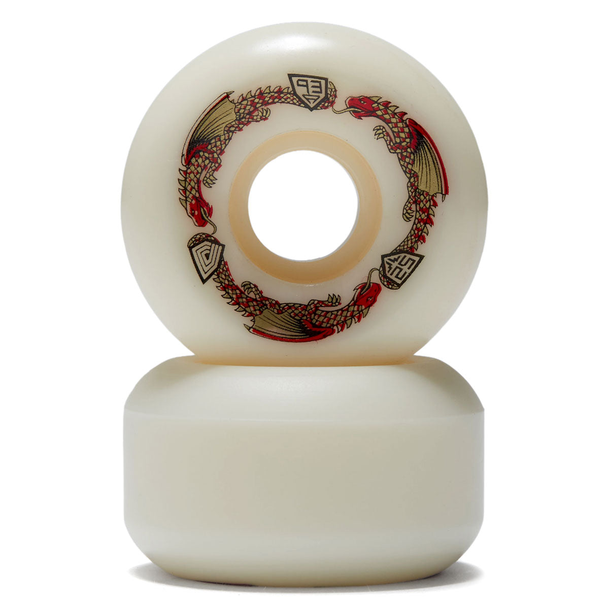 Powell-Peralta Dragon Formula 93a V5 Skateboard Wheels - Off White II - 52mm image 2