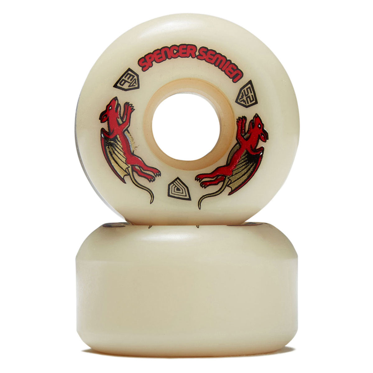 Powell-Peralta Dragon Formula Nano Rat Spencer Semien 93a V5 Skateboard Wheels - Off White - 50mm image 2