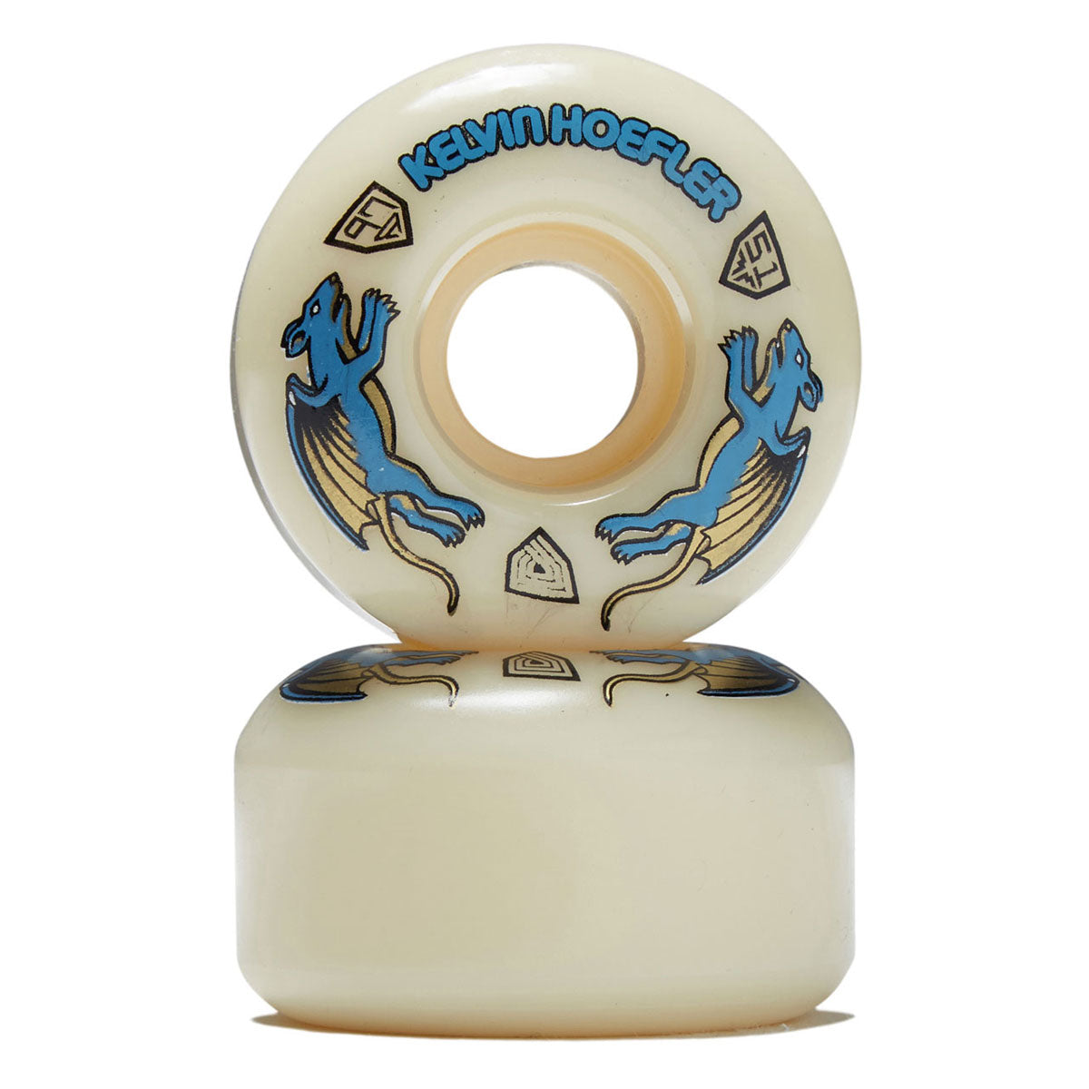 Powell-Peralta Dragon Formula Nano Rat Kelvin Hoefler 97a AV1 Skateboard Wheels - Off White - 51mm image 2