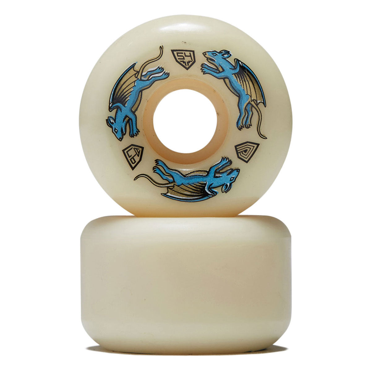 Powell-Peralta Dragon Formula Nano Rat 97a AV6 Skateboard Wheels - Off White - 54mm image 2