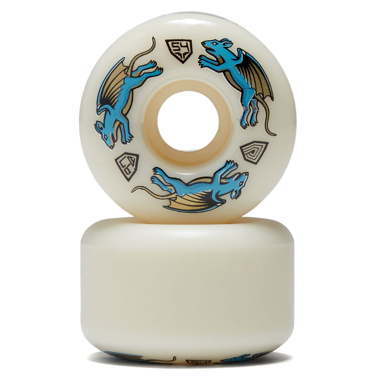 Powell-Peralta Dragon Formula Nano Rat 97a AV4 Skateboard Wheels - Off White - 54mm image 2