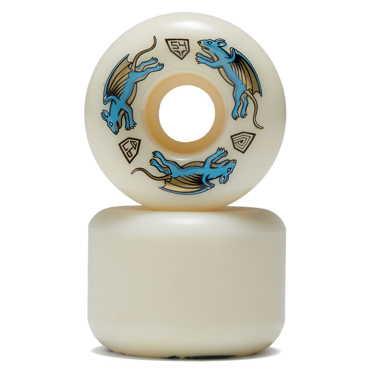 Powell-Peralta Dragon Formula Nano Rat 97a AA2 Skateboard Wheels - Off White - 54mm image 2