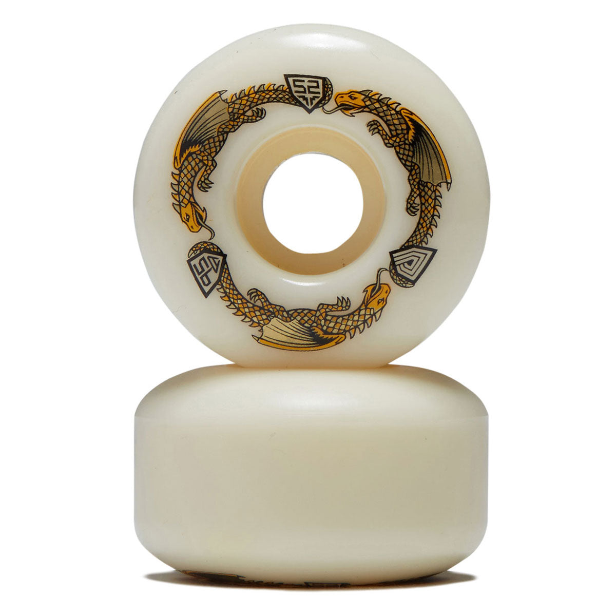 Powell-Peralta Dragon Formula 95a V1 Skateboard Wheels - Off White - 52mm image 2