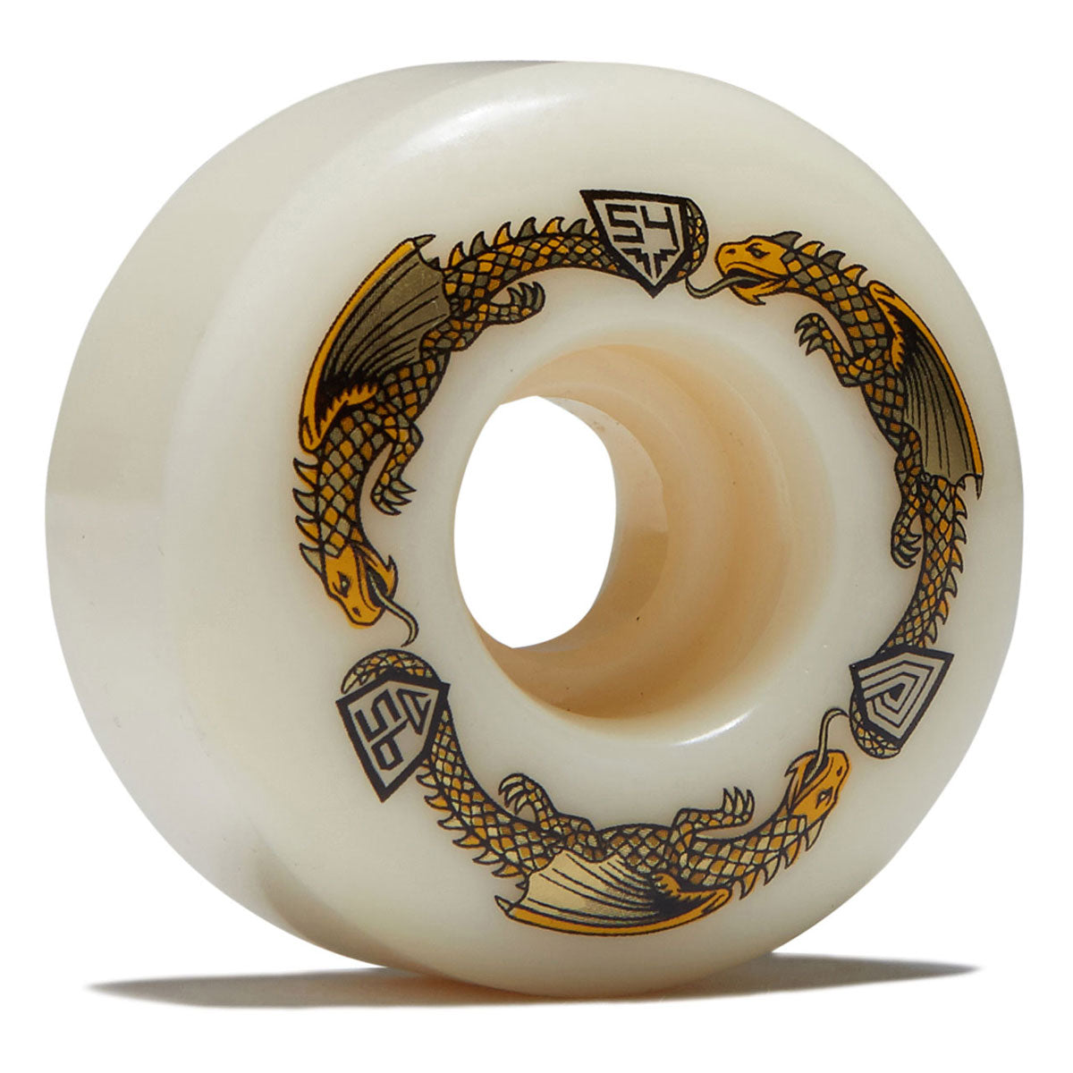 Powell-Peralta Dragon Formula 95a V4 Skateboard Wheels - Off White - 54mm image 1