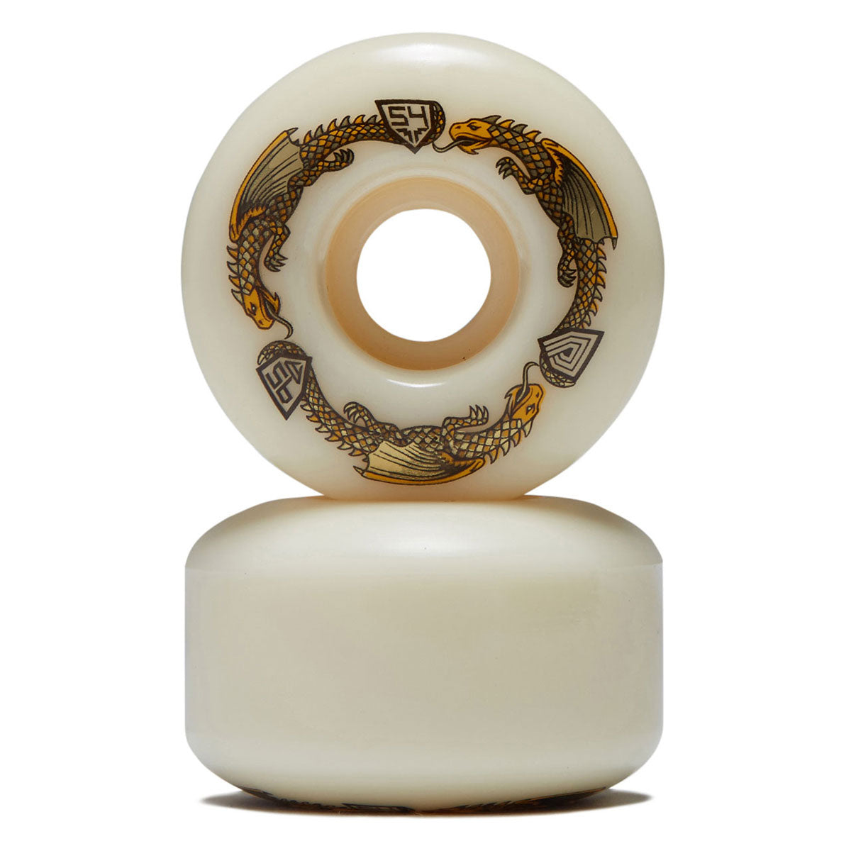 Powell-Peralta Dragon Formula 95a V4 Skateboard Wheels - Off White - 54mm image 2