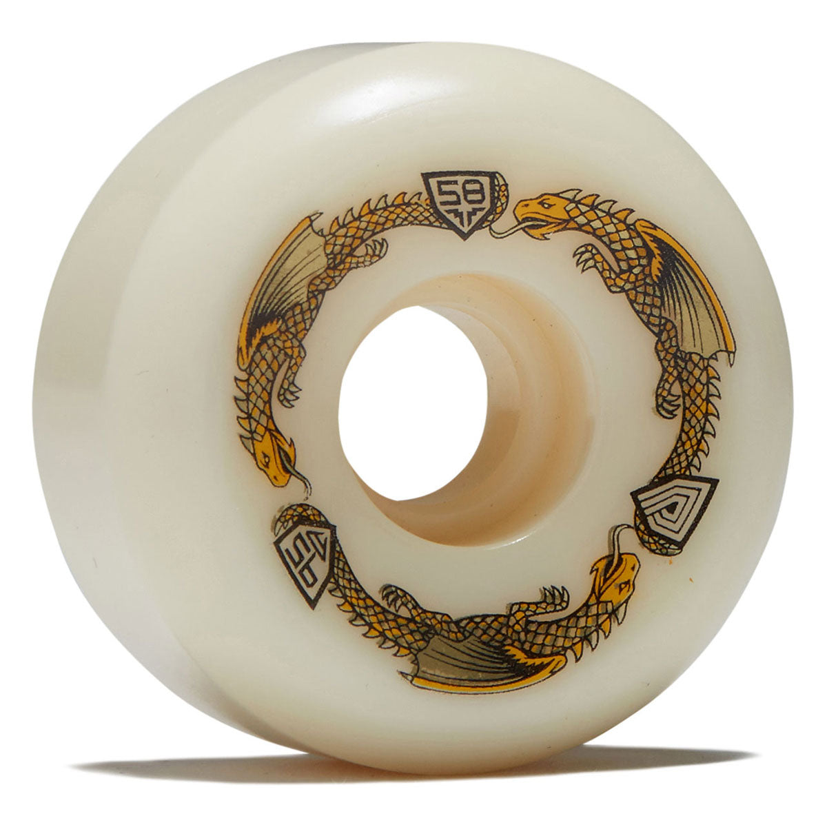 Powell-Peralta Dragon Formula 95a RB2 Skateboard Wheels - Off White - 58mm image 1