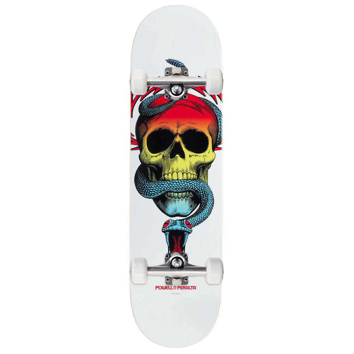 Powell-Peralta Mike McGill Skull & Snake Skateboard Complete - Yellow Fade/White - 8.50