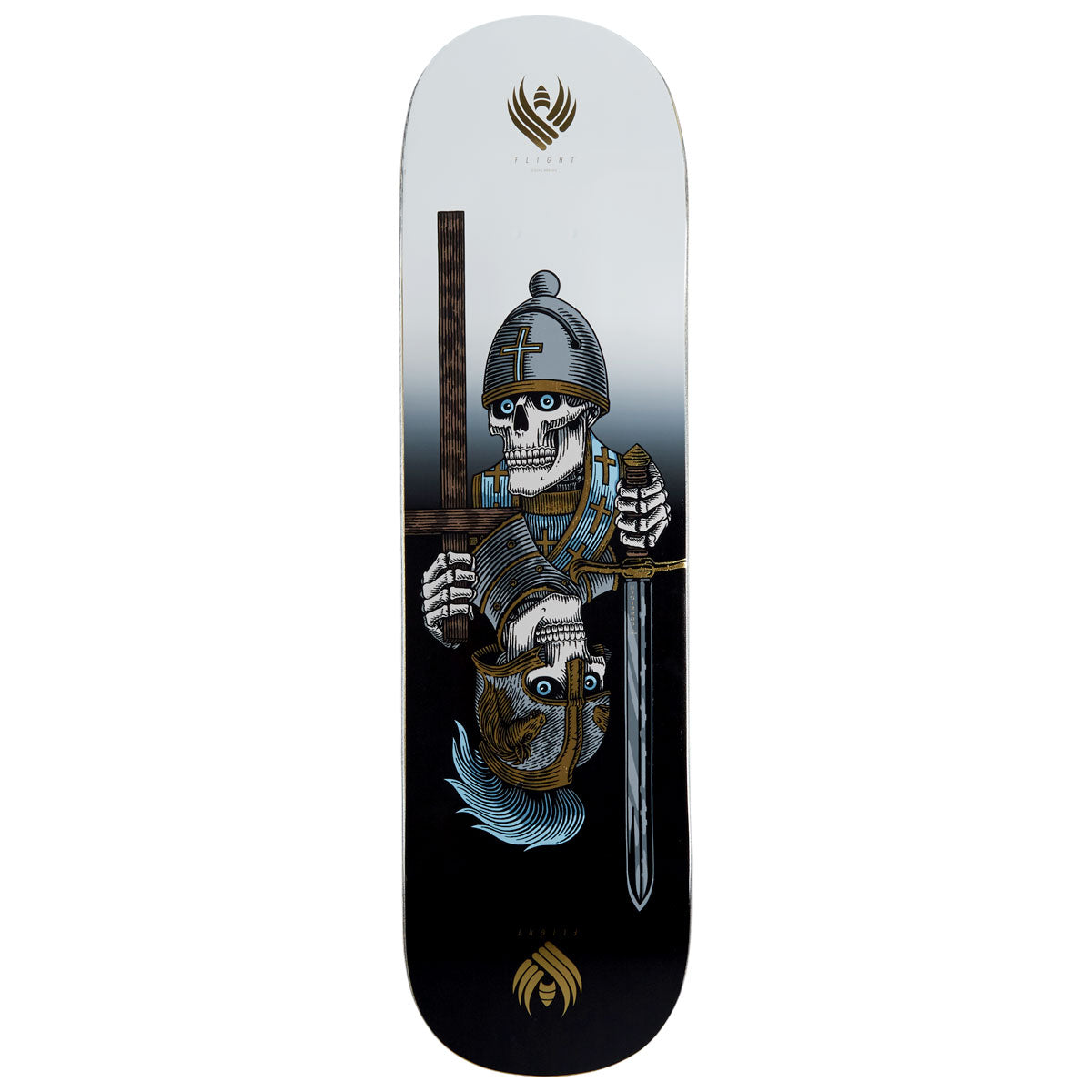 Powell-Peralta Flight Dan Corrigan Chess Skull Skateboard Deck - 8.42