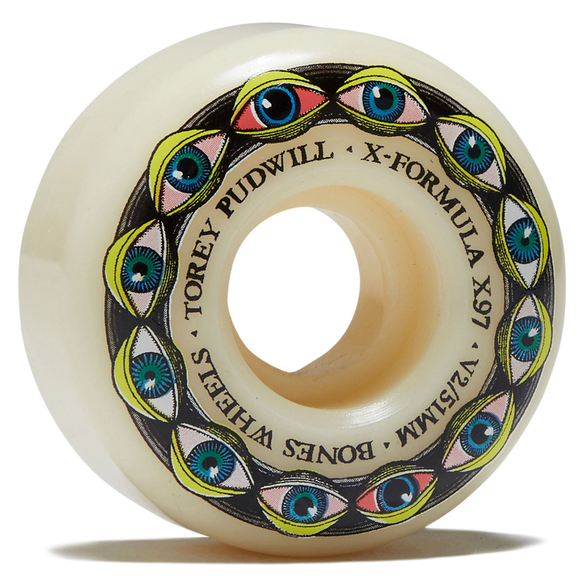 Bones X-Formula Torey Pudwill Frying Eyes 97a V2 Locks Skateboard Wheels - 51mm image 1