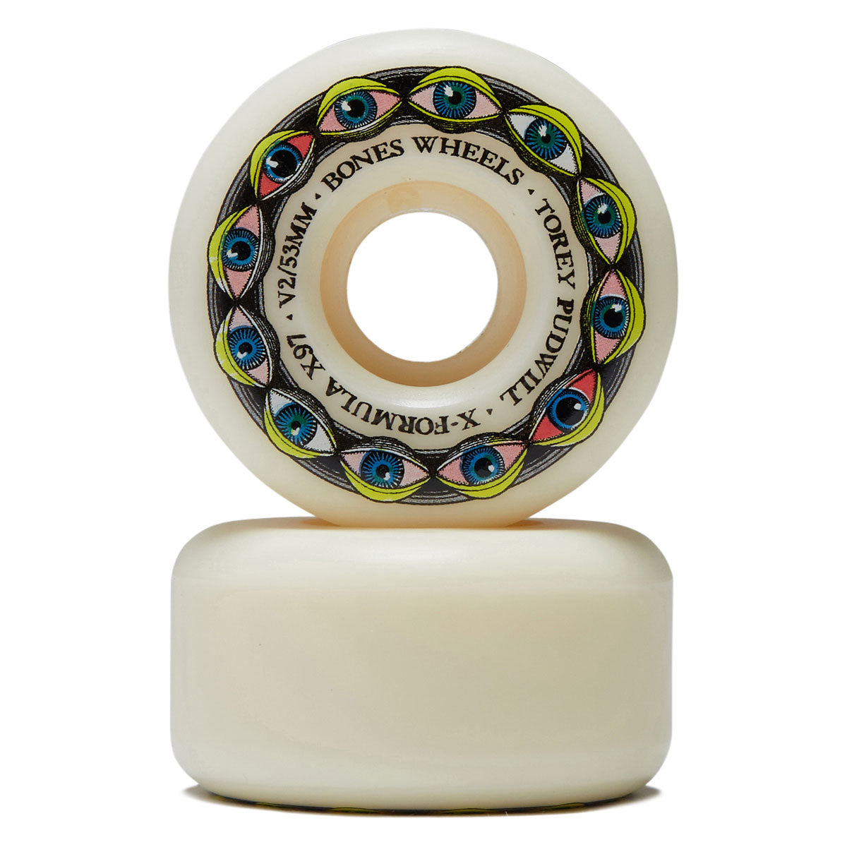 X-Formula Torey Pudwill Frying Eyes 97a V2 Locks Skateboard Wheels - 53mm image 2