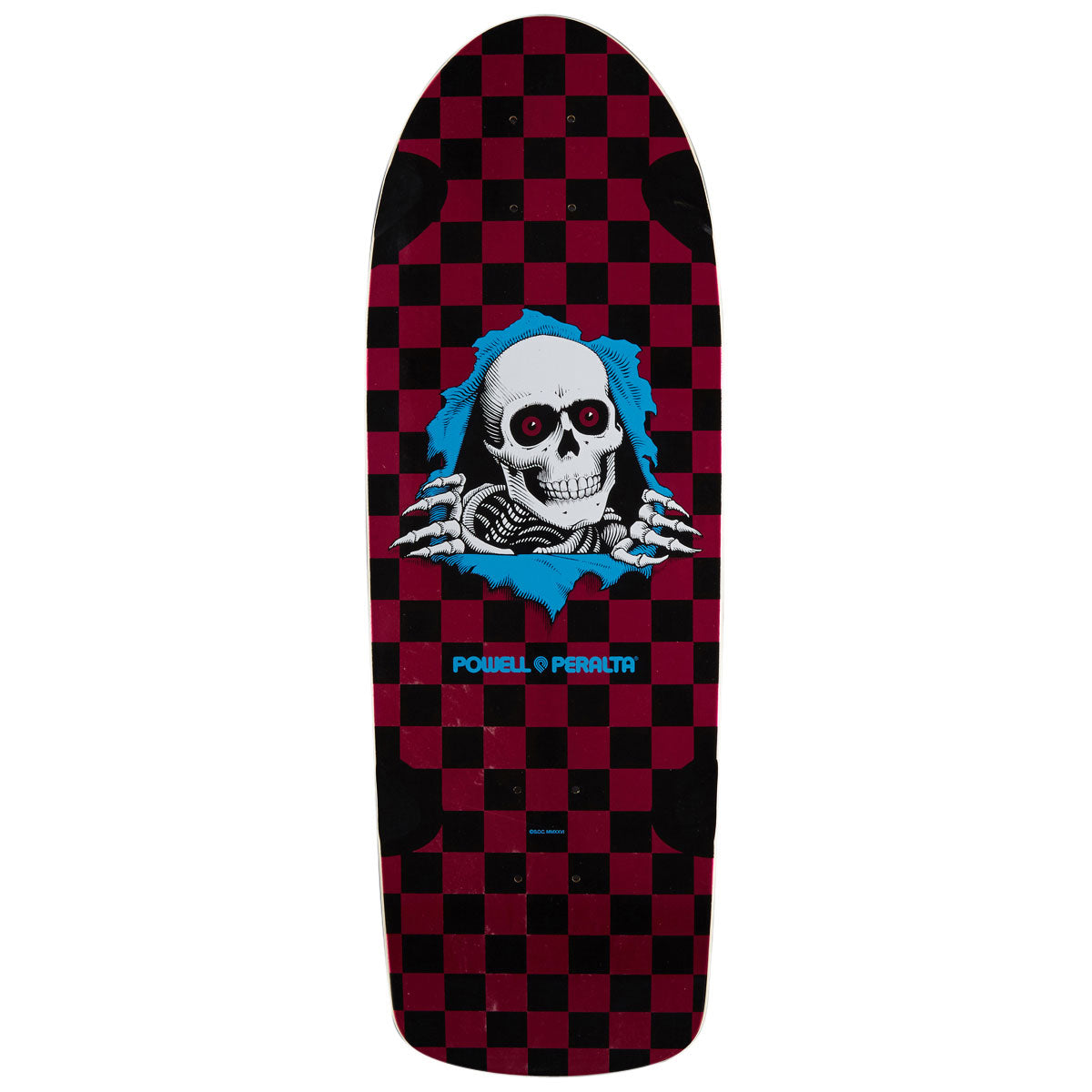 Powell-Peralta Ripper OG Checkered 18 Reissue Skateboard Deck - Pink Foil - 10.00