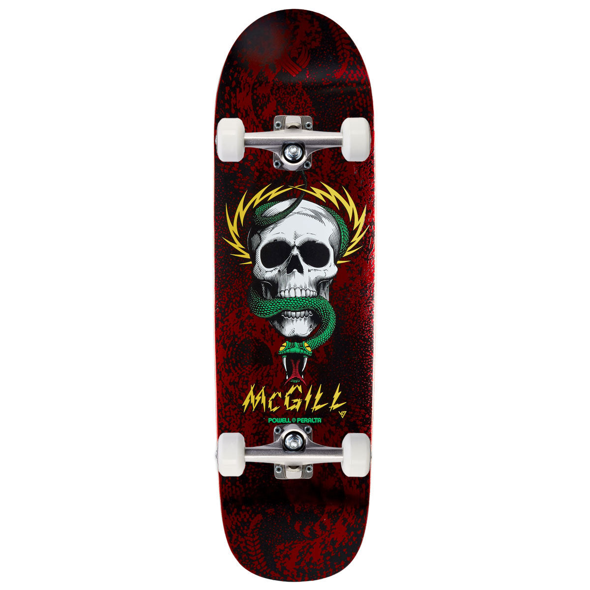 Powell-Peralta Flight Mike McGill Skull & Snake Skateboard Complete - Red Foil - 9.01