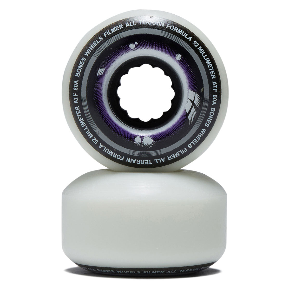 Bones ATF Filmers 80a Skateboard Wheels - 52mm image 2