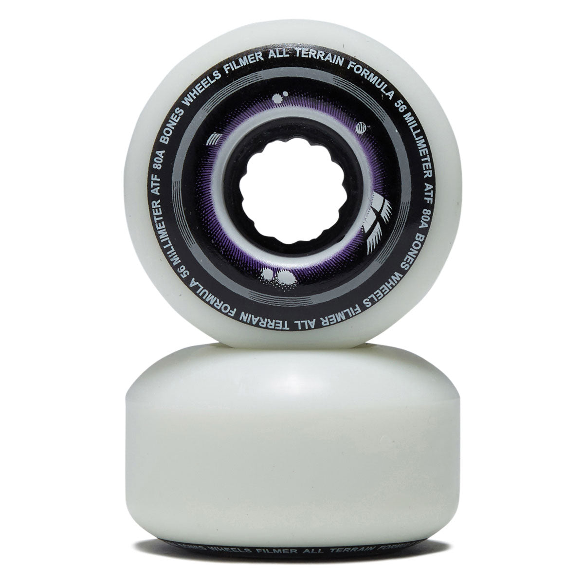 Bones ATF Filmers 80a Skateboard Wheels - 56mm image 2