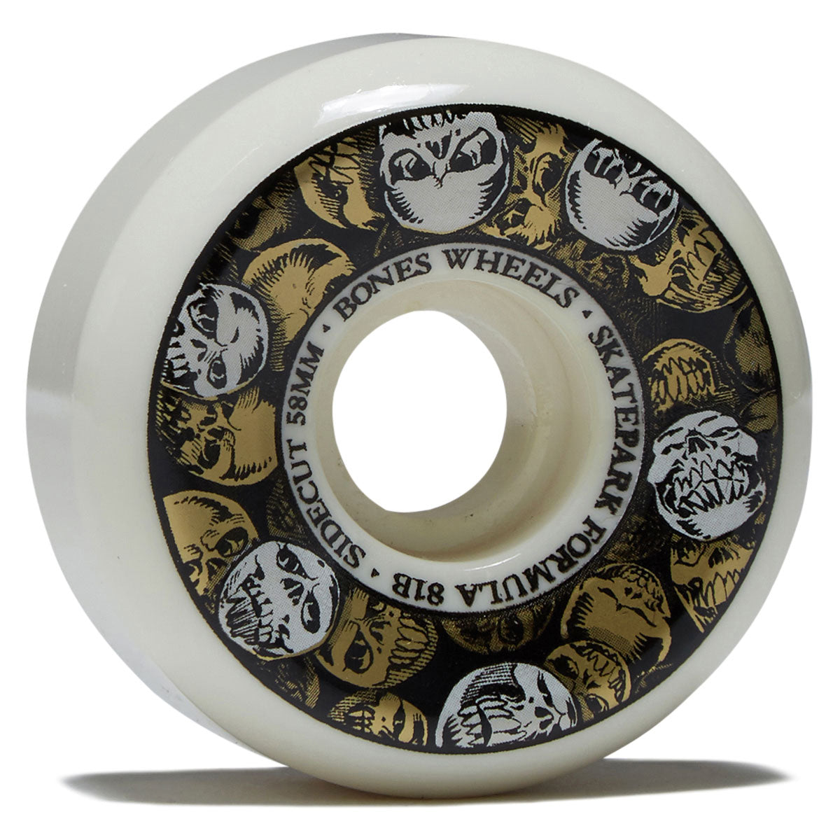 Bones SPF Sidecuts 101a V5 Sidecut Skateboard Wheels - 58mm image 1