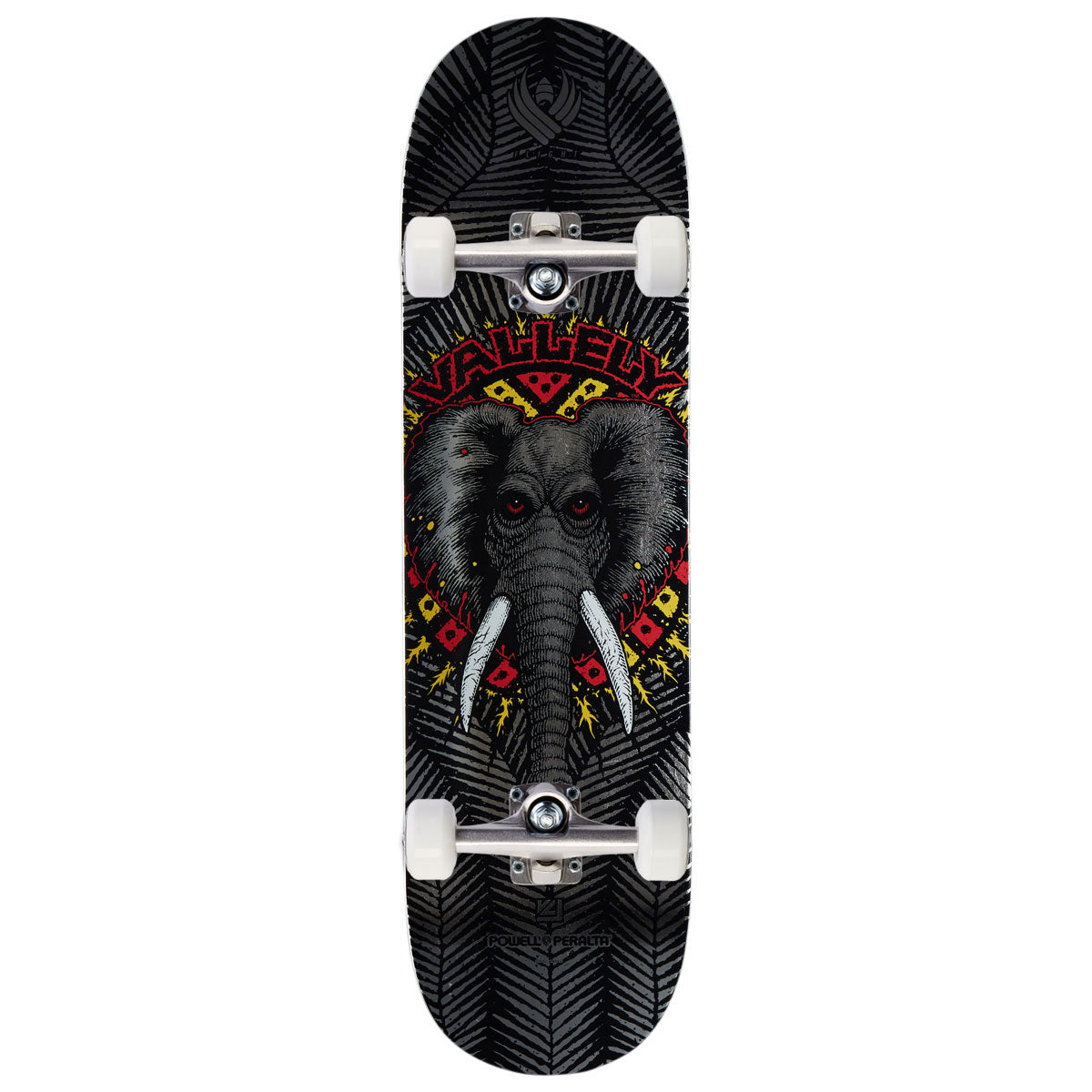Powell-Peralta Flight Mike Vallely Elephant 02 Skateboard Complete - Silver Foil - 8.38