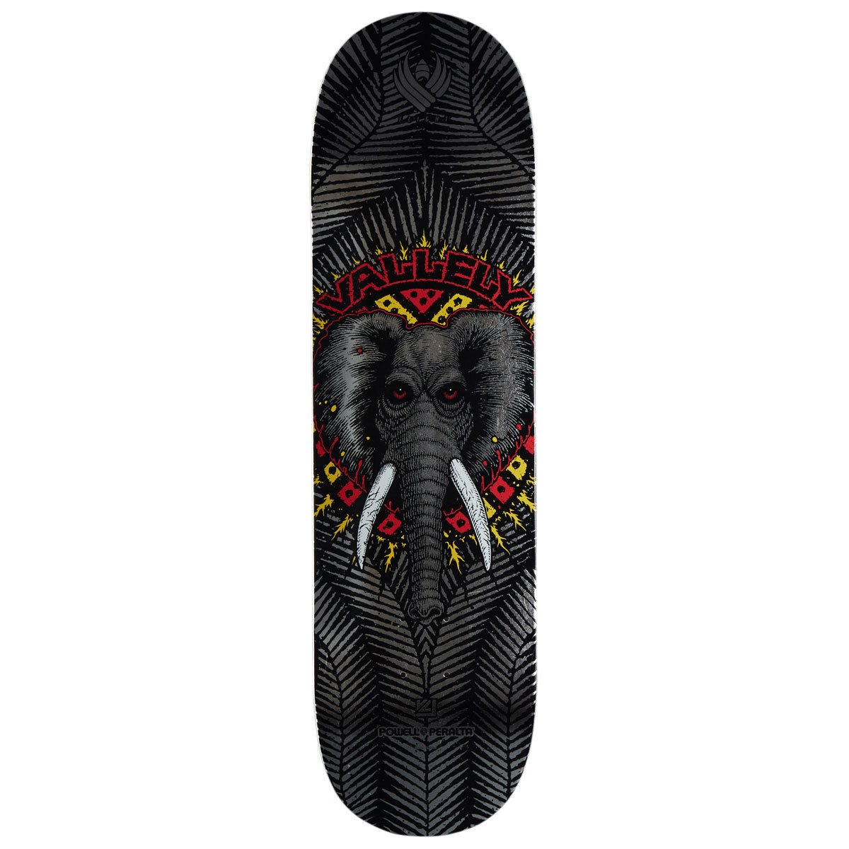Powell-Peralta Flight Mike Vallely Elephant 02 Skateboard Deck - Silver Foil - 8.63