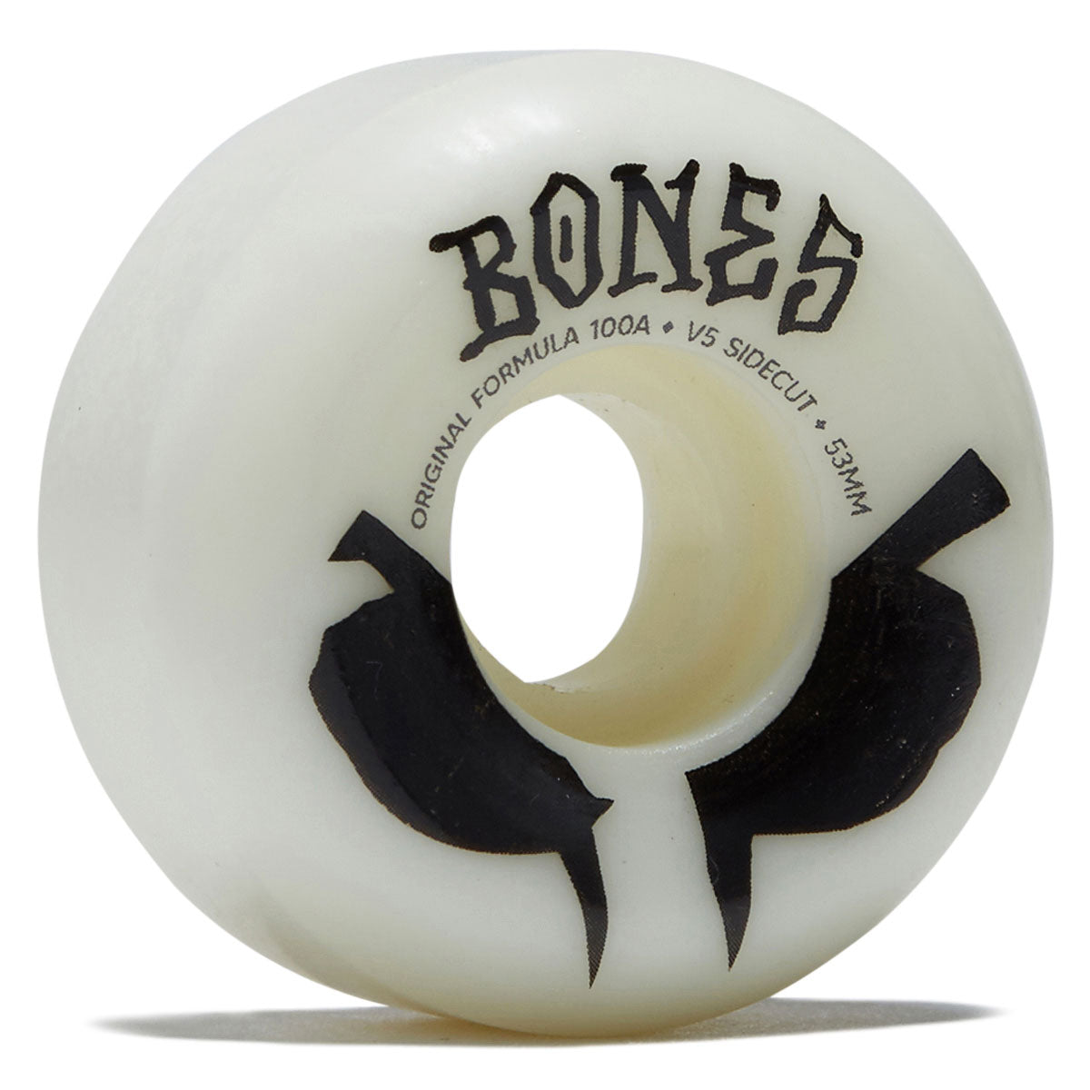 Bones 100s Sidecuts 100a V5 Sidecut Skateboard Wheels - White 2026 - 53mm image 1