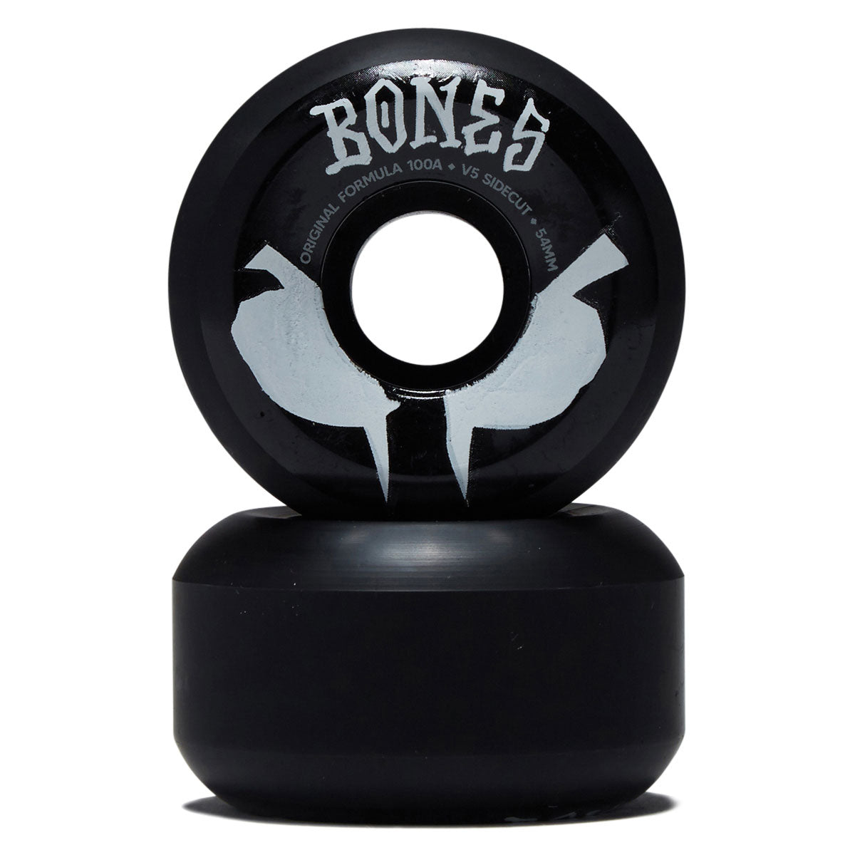 Bones 100s Sidecuts 100a V5 Sidecut Skateboard Wheels - Black 2026 - 54mm image 2
