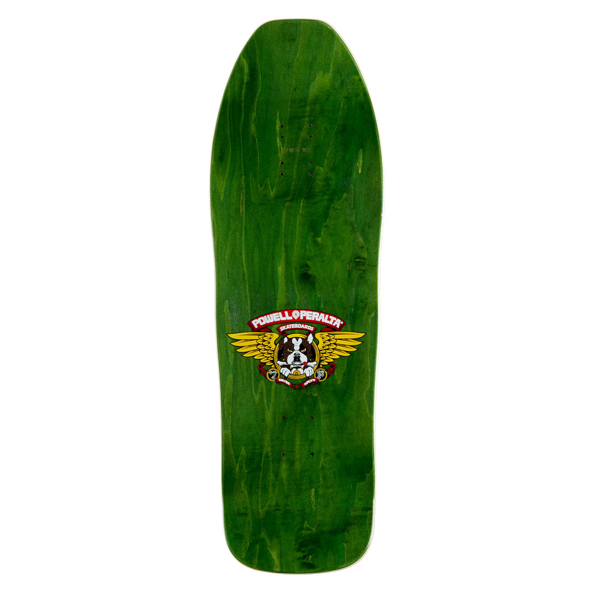 Powell-Peralta Frankie Hill Bull Dog 15 Skateboard Complete - Green/Gold Fade - 10.00