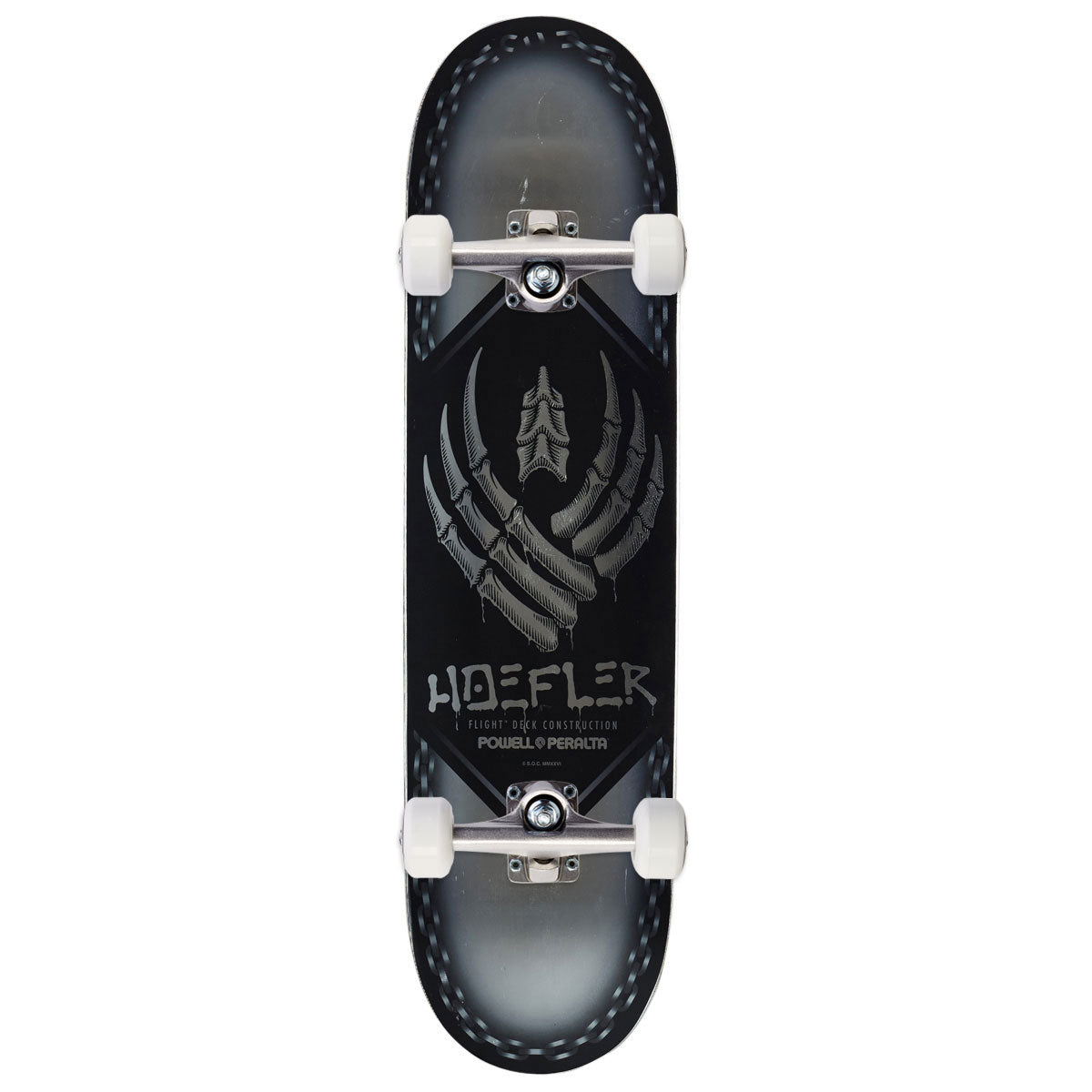 Powell-Peralta Flight Kelvin Hoefler Chains Skateboard Complete - Silver Foil - 8.00
