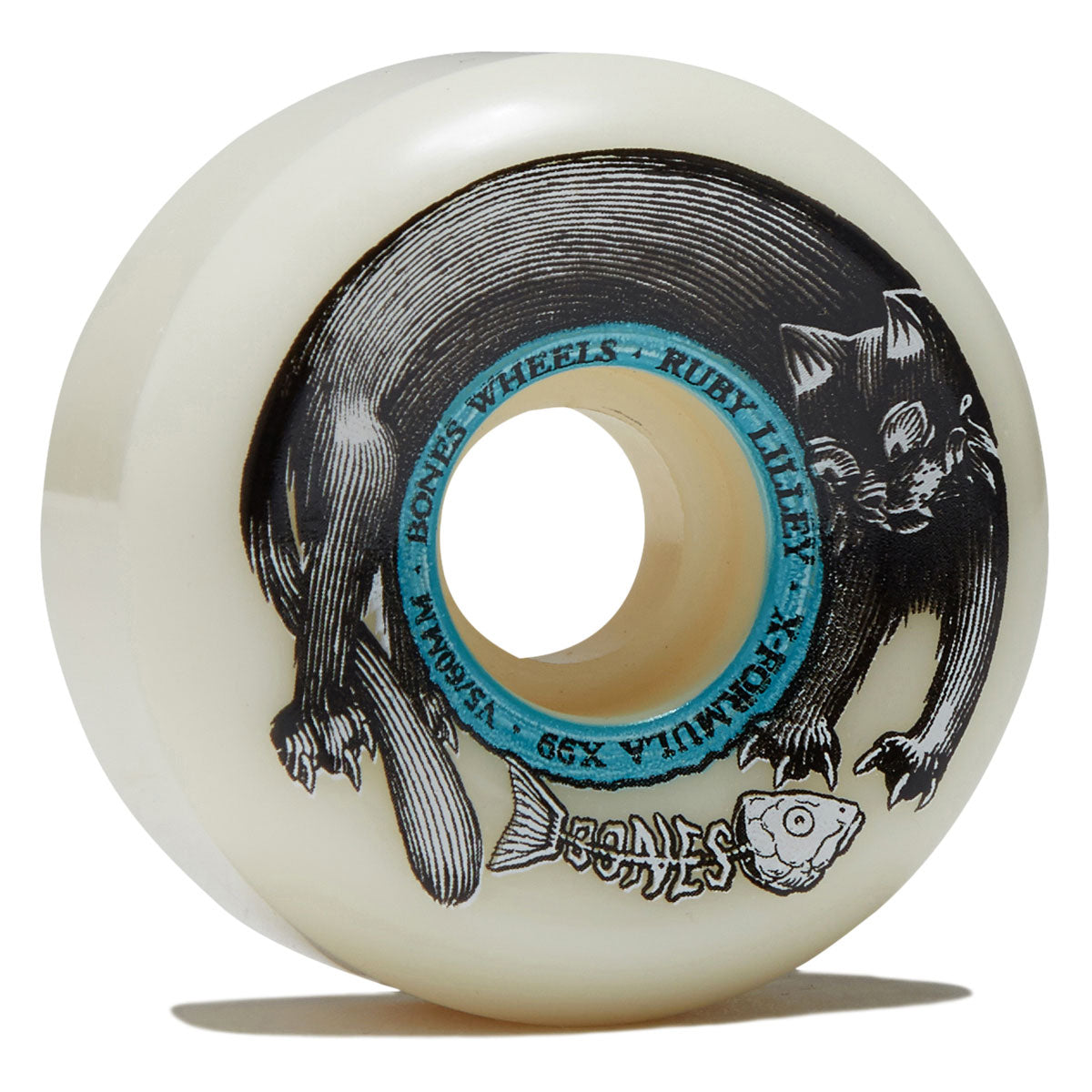 Bones Ruby Lilley Black Cat 99a V5 Sidecut Skateboard Wheels - 60mm image 1