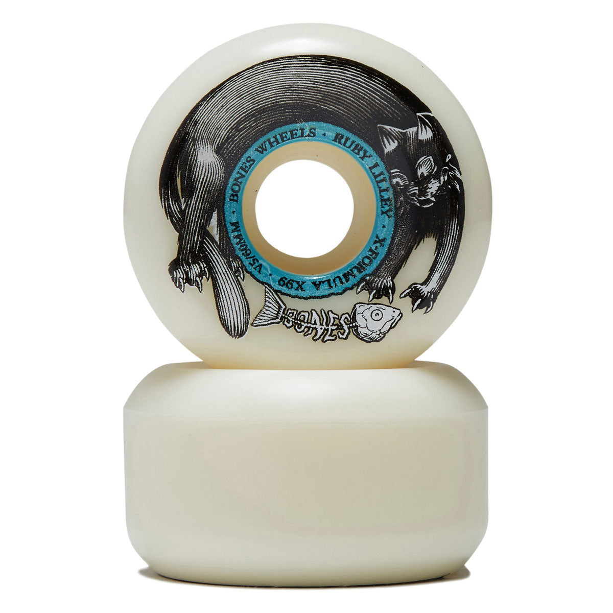 Bones Ruby Lilley Black Cat 99a V5 Sidecut Skateboard Wheels - 60mm image 2