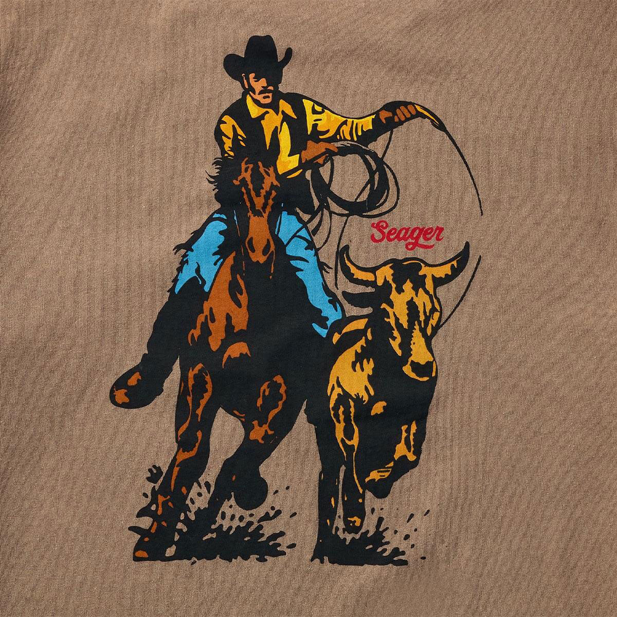 Seager Premium Rodeo Series T-Shirt - Pigment Brown image 3