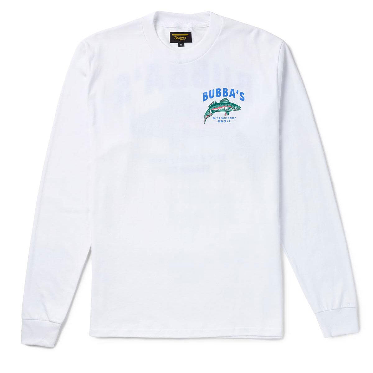 Seager Bubbas Long Sleeve T-Shirt - White image 2