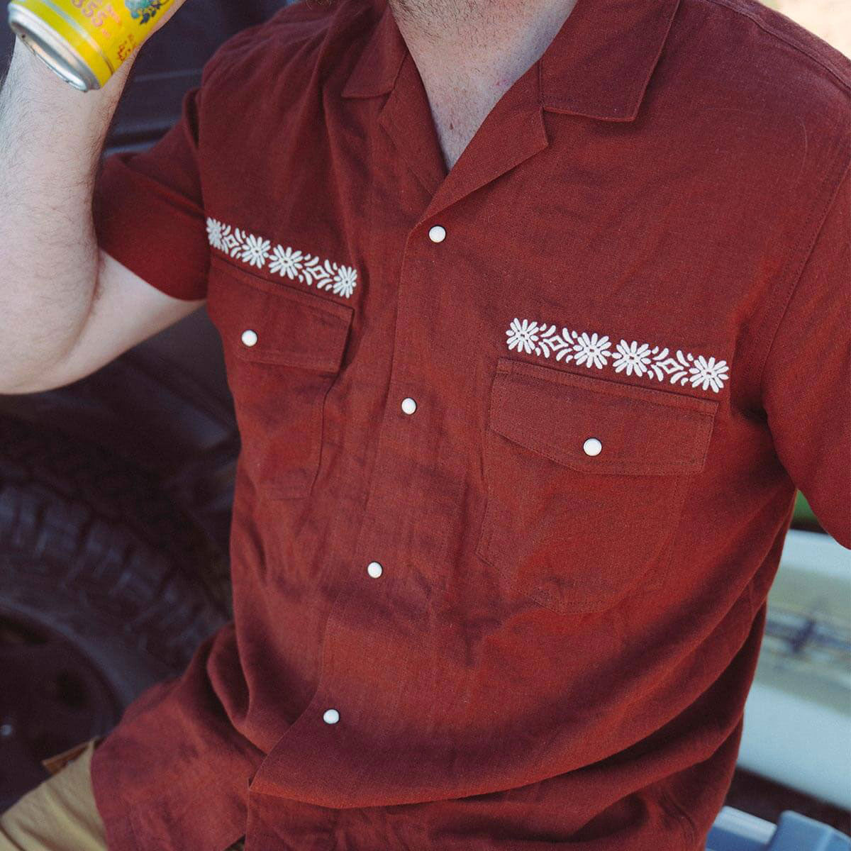 Seager Whippersnapper Embroidered Shirt - Red Clay image 4