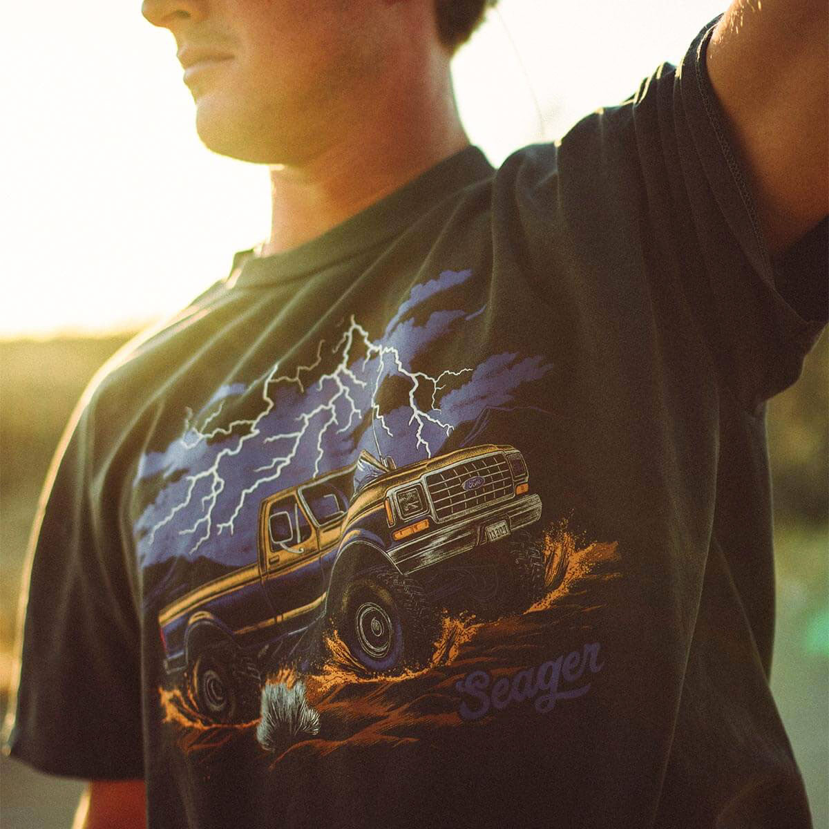 Seager Premium Mud Romp T-Shirt - Pigment Black image 3