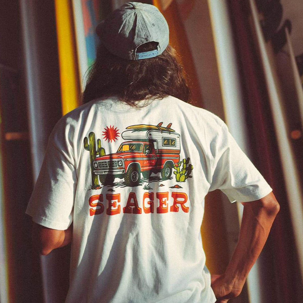 Seager Baja T-Shirt - Vintage White image 4