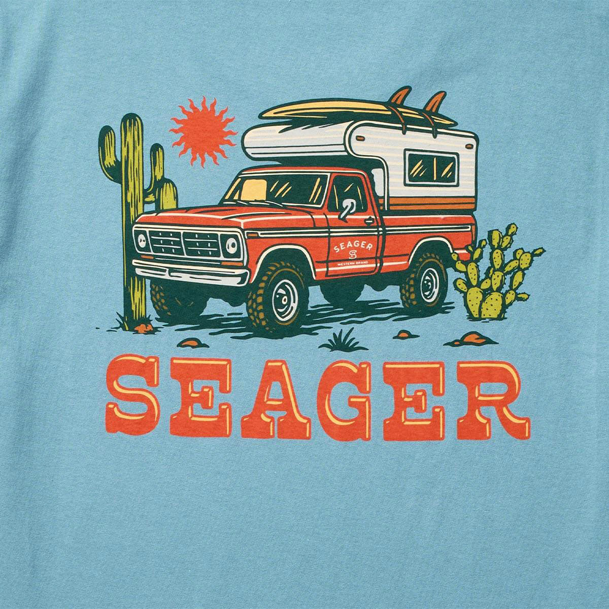 Seager Baja T-Shirt - Ocean Breeze image 3