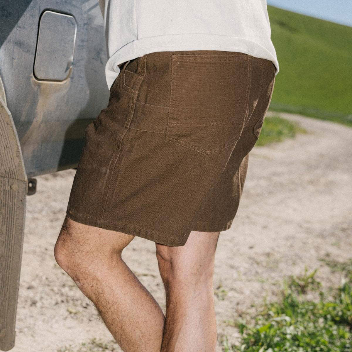 Seager Bison Canvas Shorts - Tobacco image 5