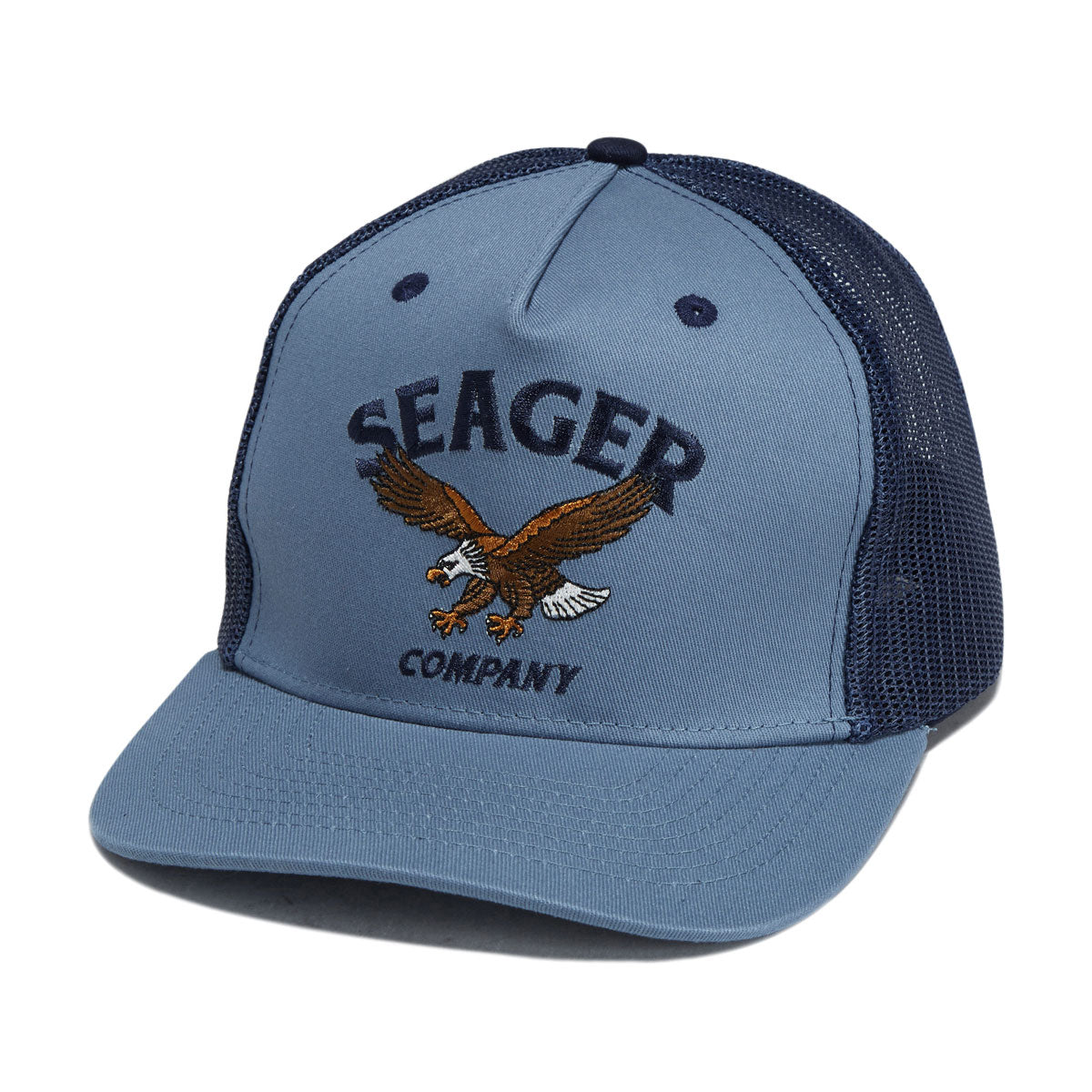 Seager Bradley Trucker Snapback Hat - Faded Denim image 1
